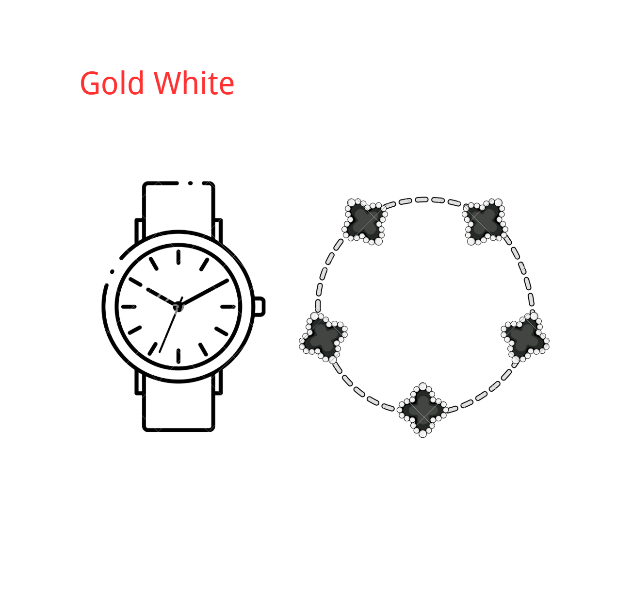 Watch and Bracelet set