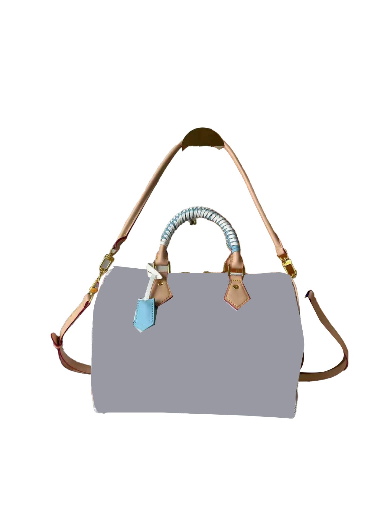 White Slippers&Bag