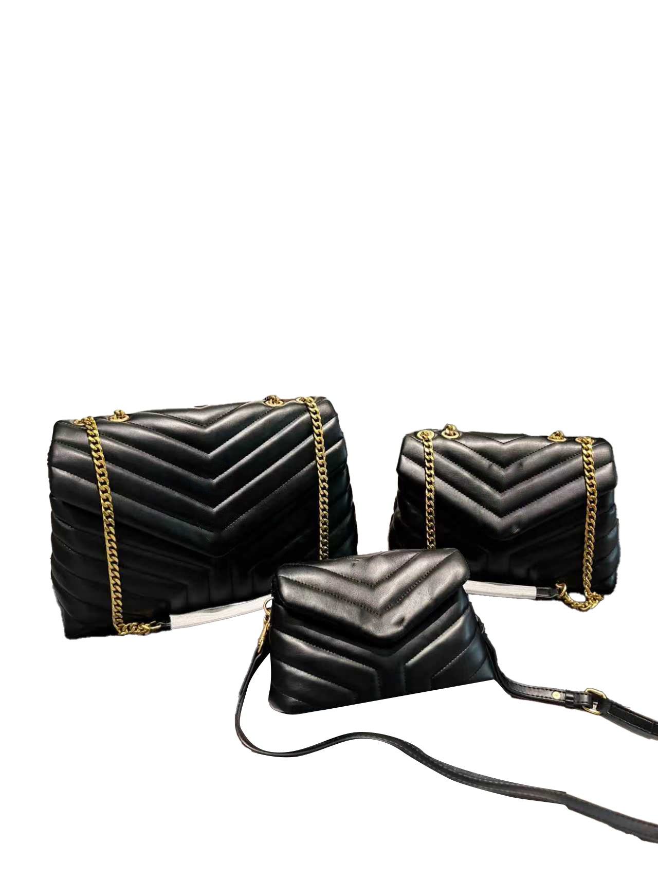 Crossbody &Shoulder Bag(Gold Logo)