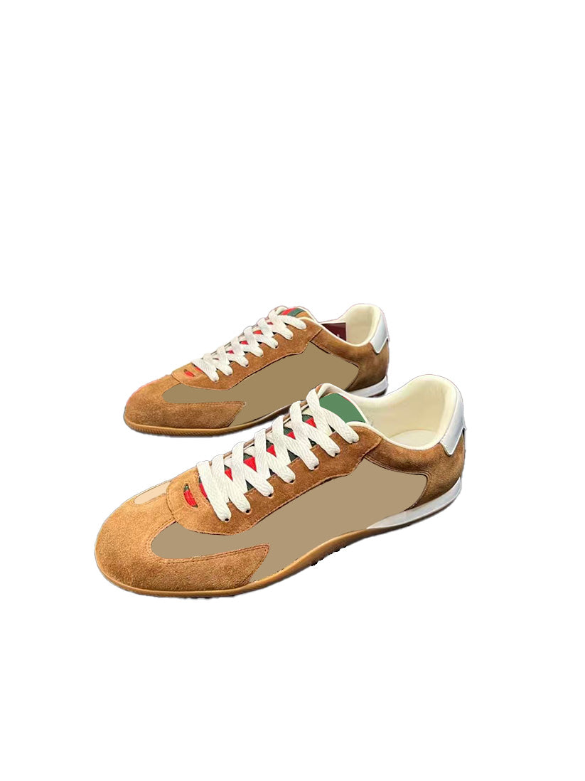 Brown Shoes And Bag Set