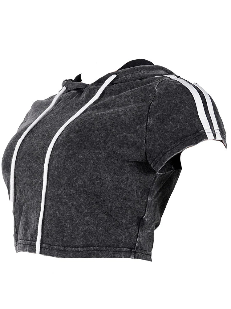 Washed Hoodie & Wide Pants Set