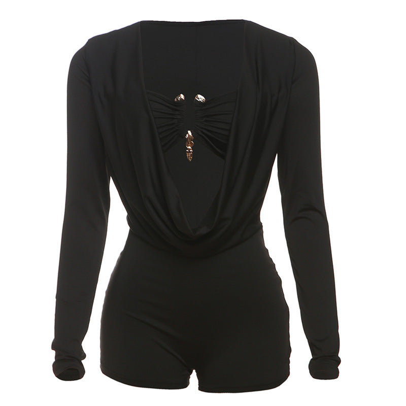 Sexy Deep V-neck Jumpsuit