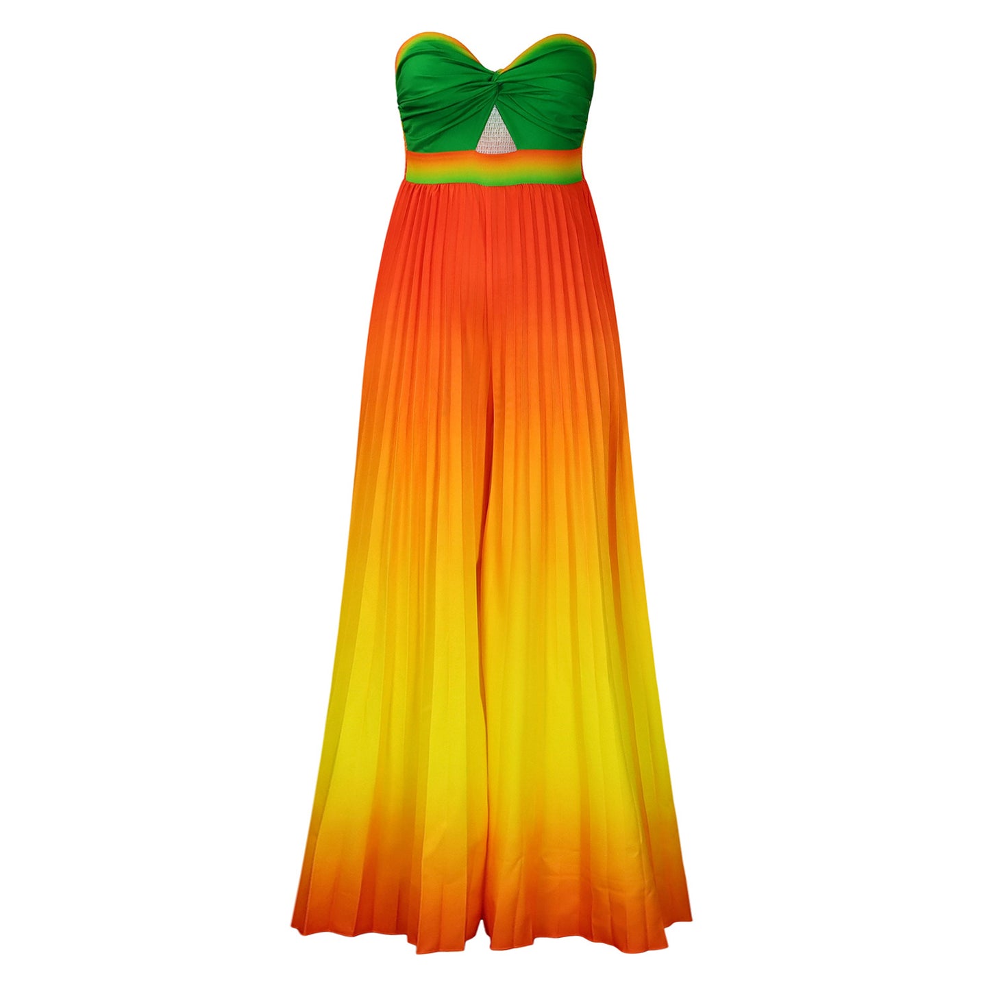 Strapless Backless Wide-Leg Jumpsuit