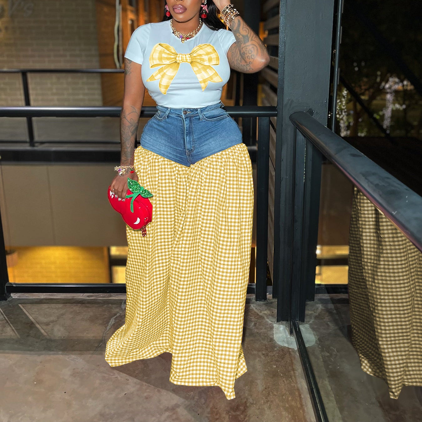 High-Waisted Loose Wide-Leg Pants