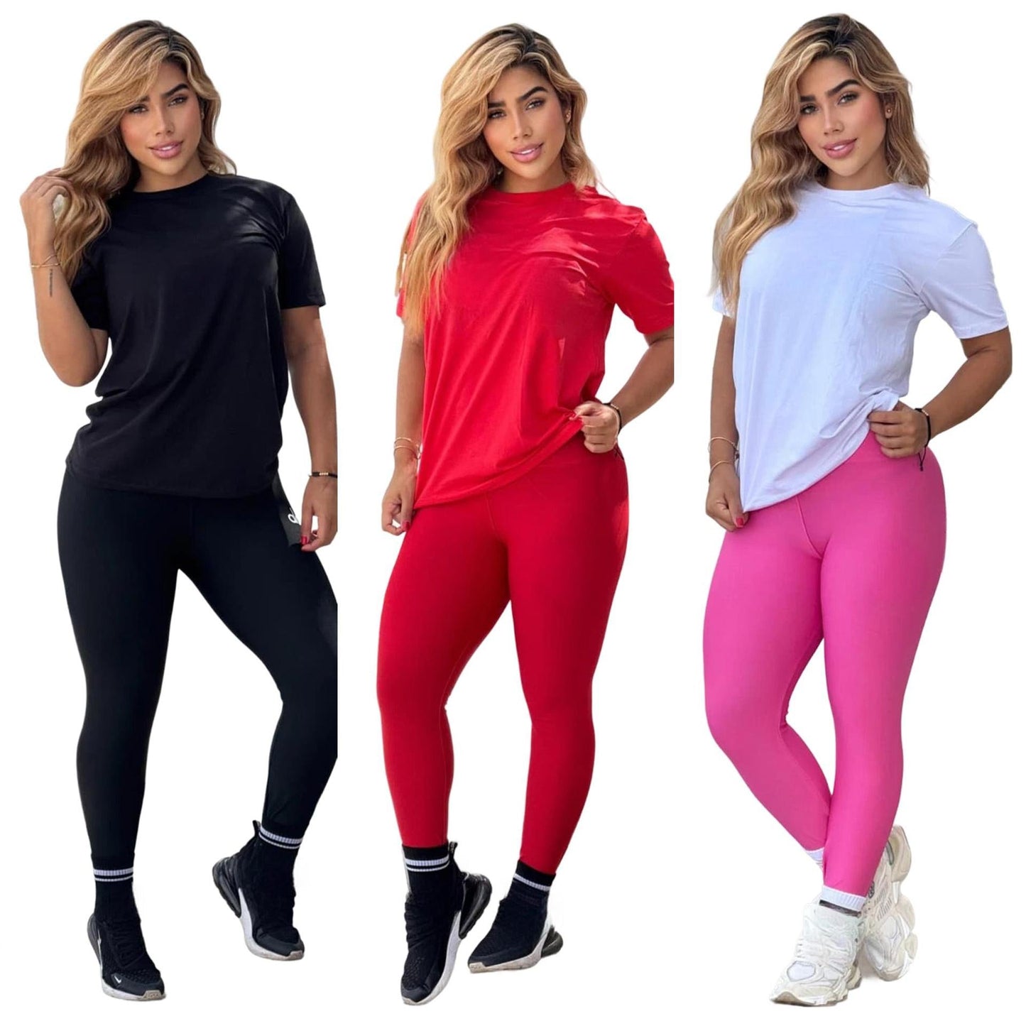 Short-sleeved Yoga Pants Set