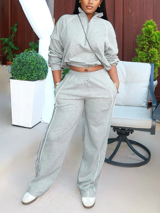 Half Zip Jogging Set