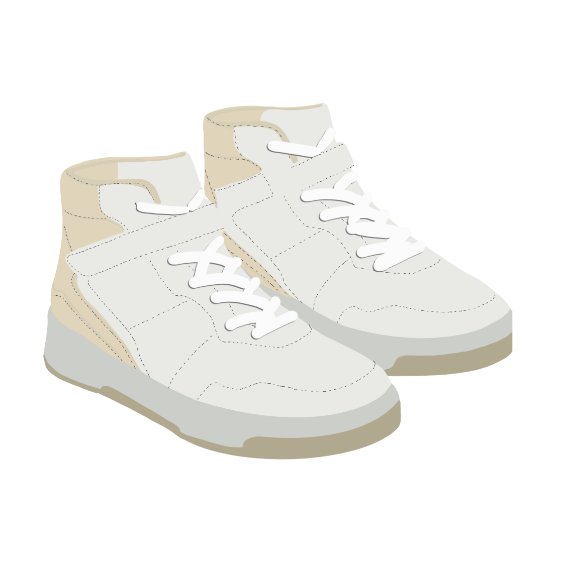 New White&Pink Sneakers(MZ6356)