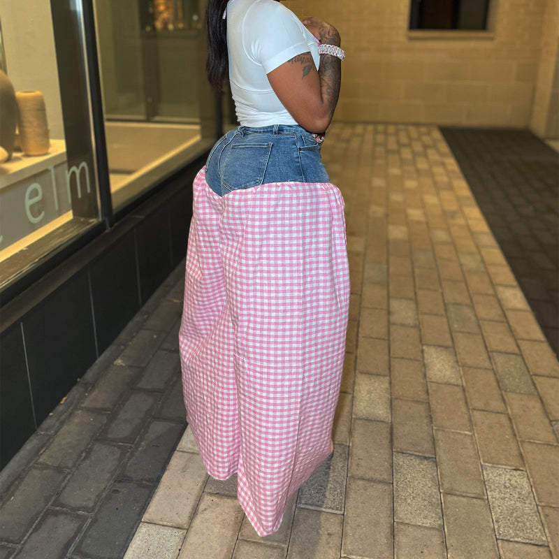 High-Waisted Loose Wide-Leg Pants