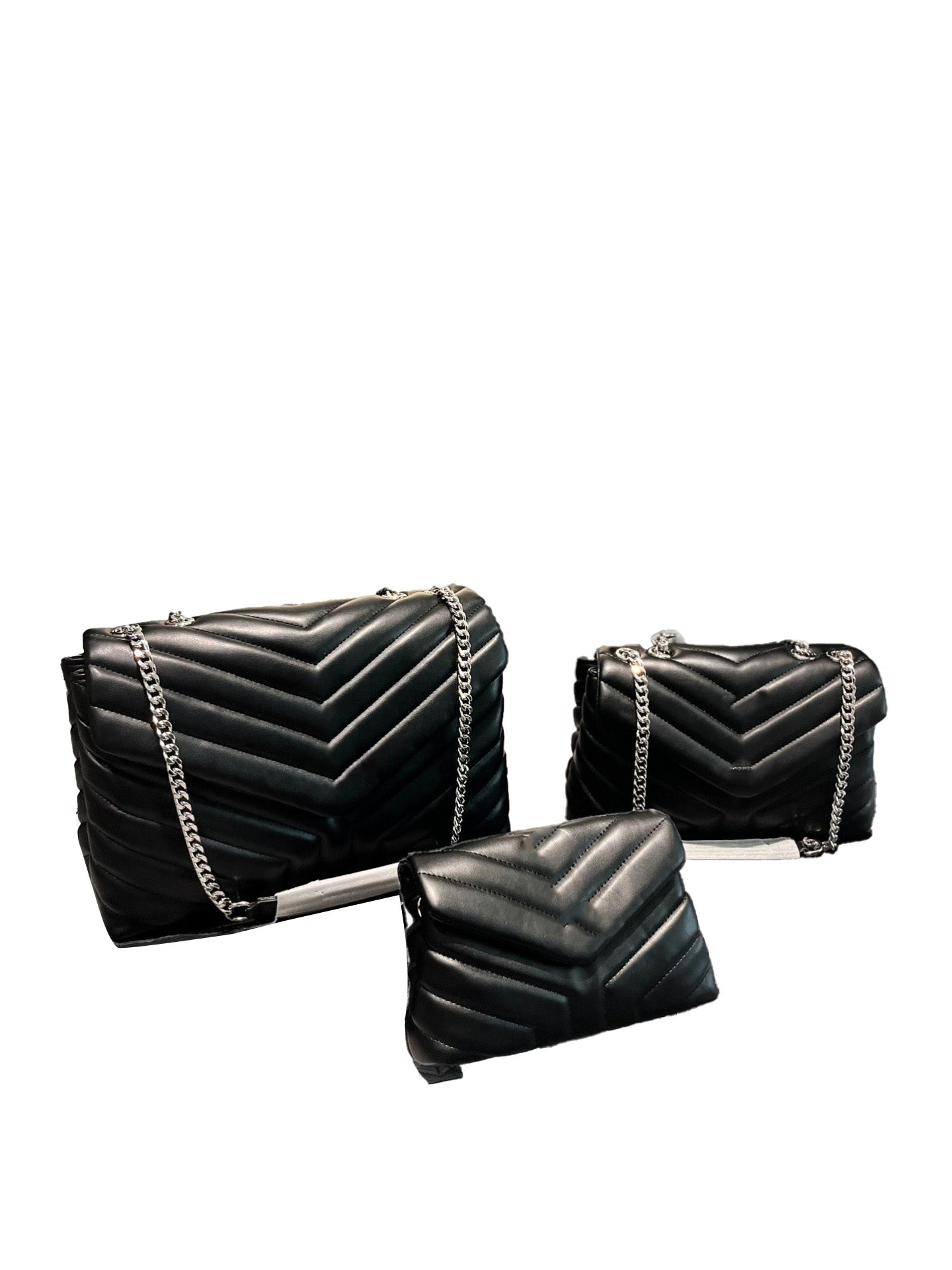 Crossbody &Shoulder Bag(Silver Logo)
