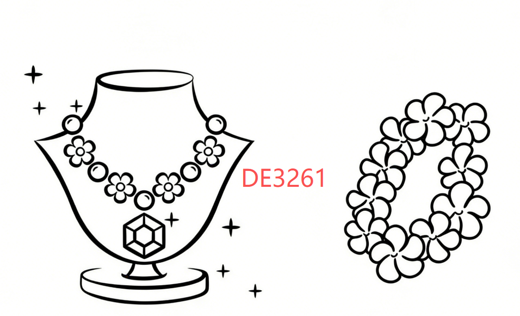 Rose Necklace And Bracelet(DE3261)