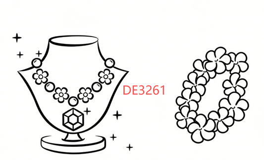 Rose Necklace And Bracelet(DE3261)