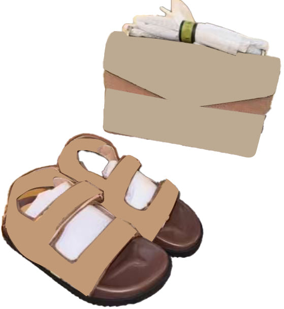 Women's Crossbody Bag&Sandals