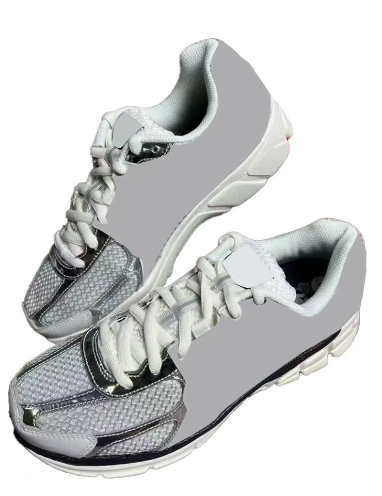 Silver Bag and Sneakers
