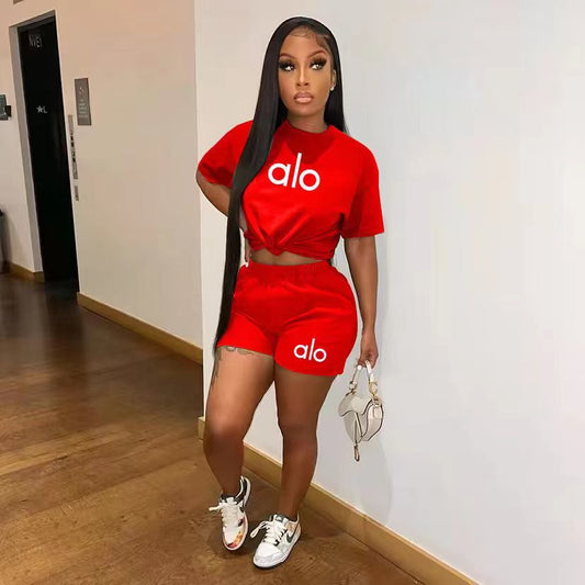 Short Pants and Short Sleeve Top Set