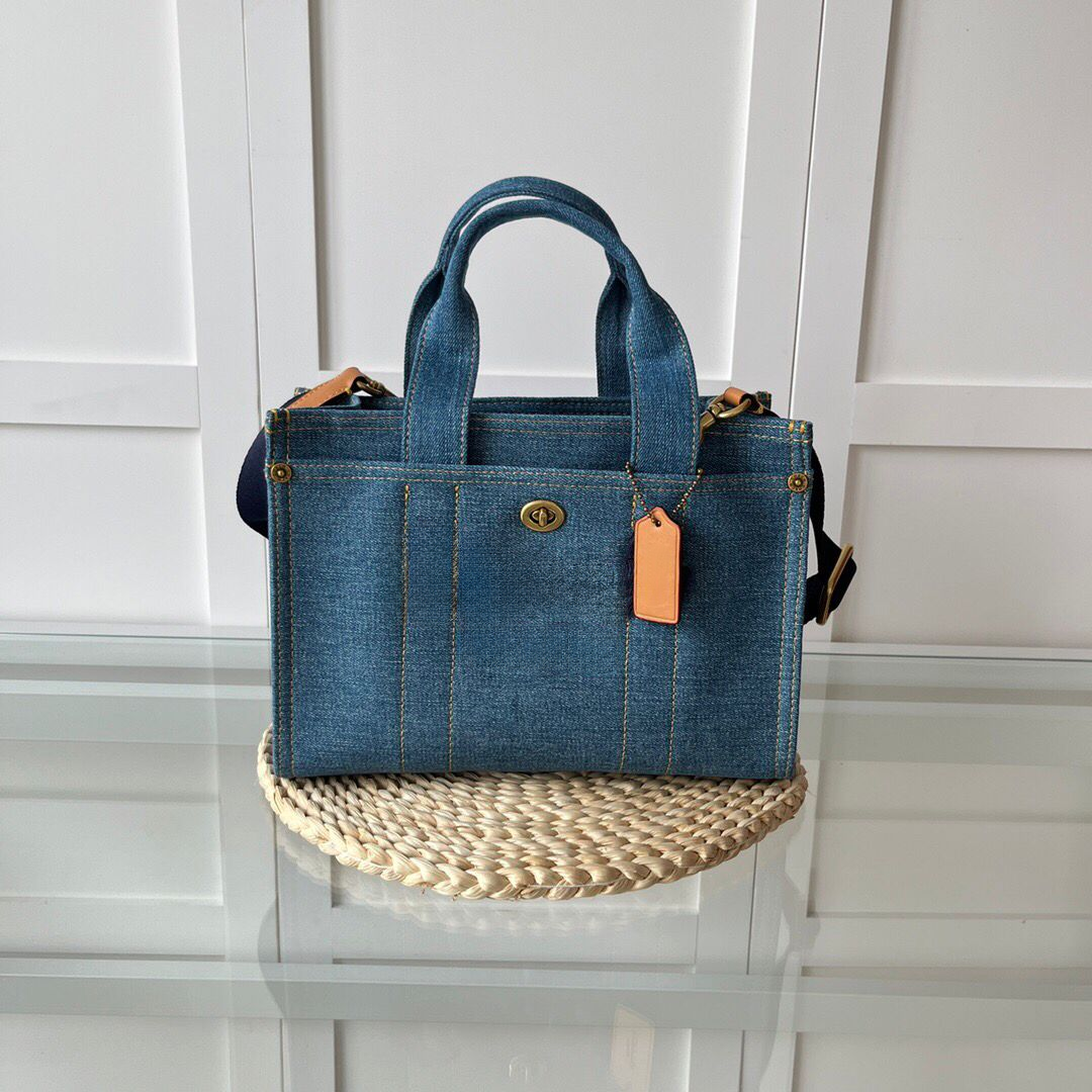 Denim Women Bag& Shoes Set