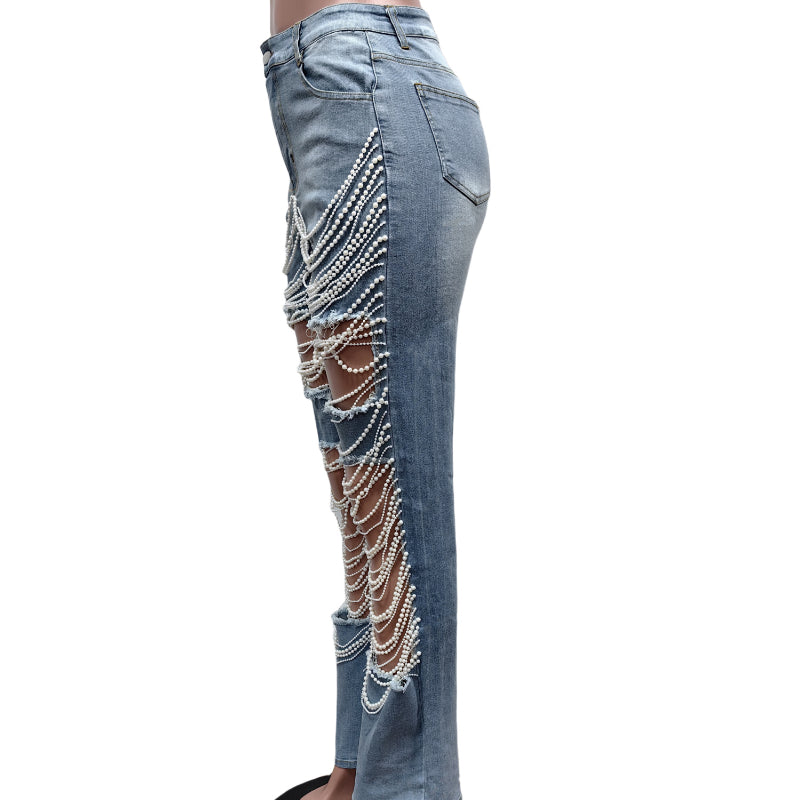 Pearl Chain Jeans