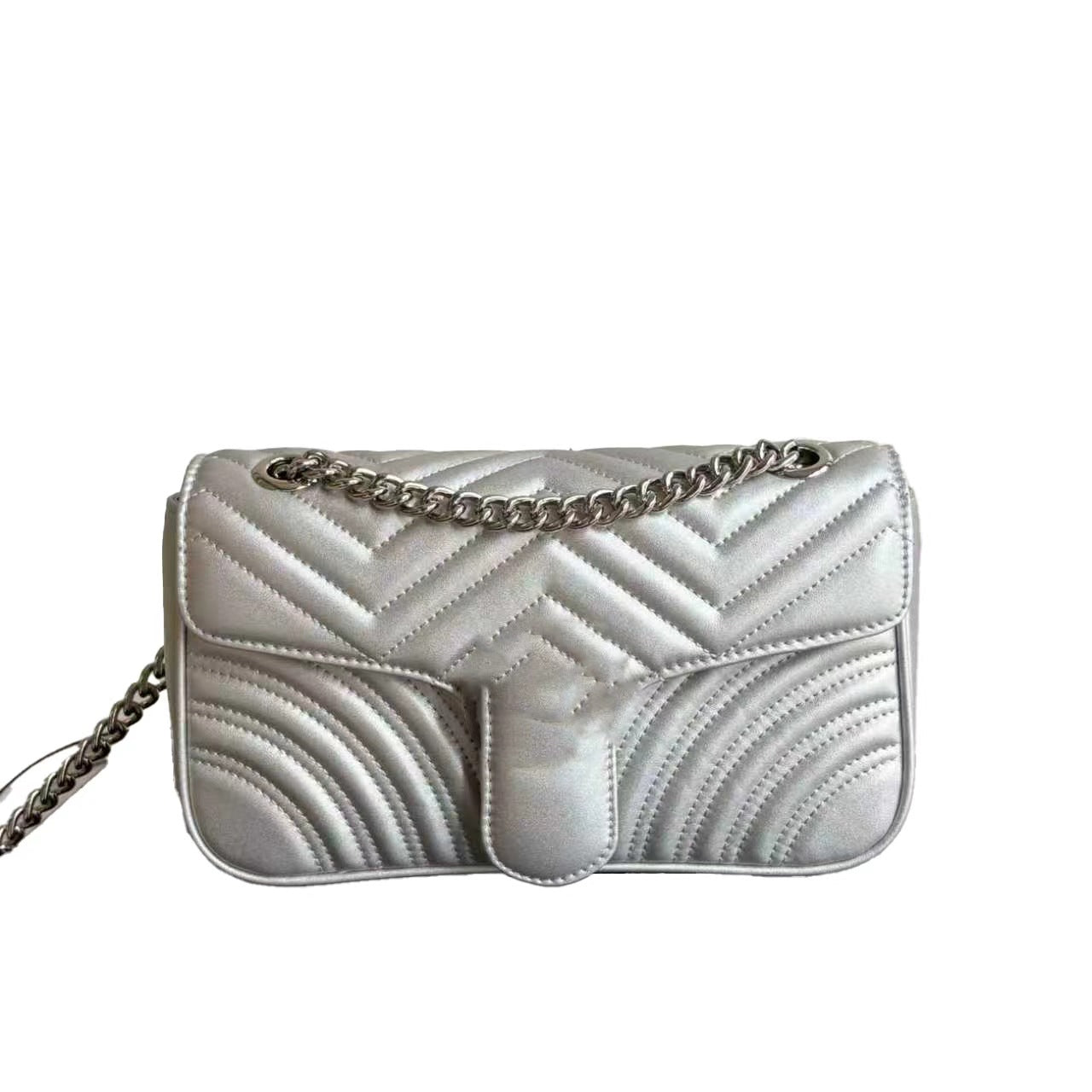 Silver Crossbody Bag