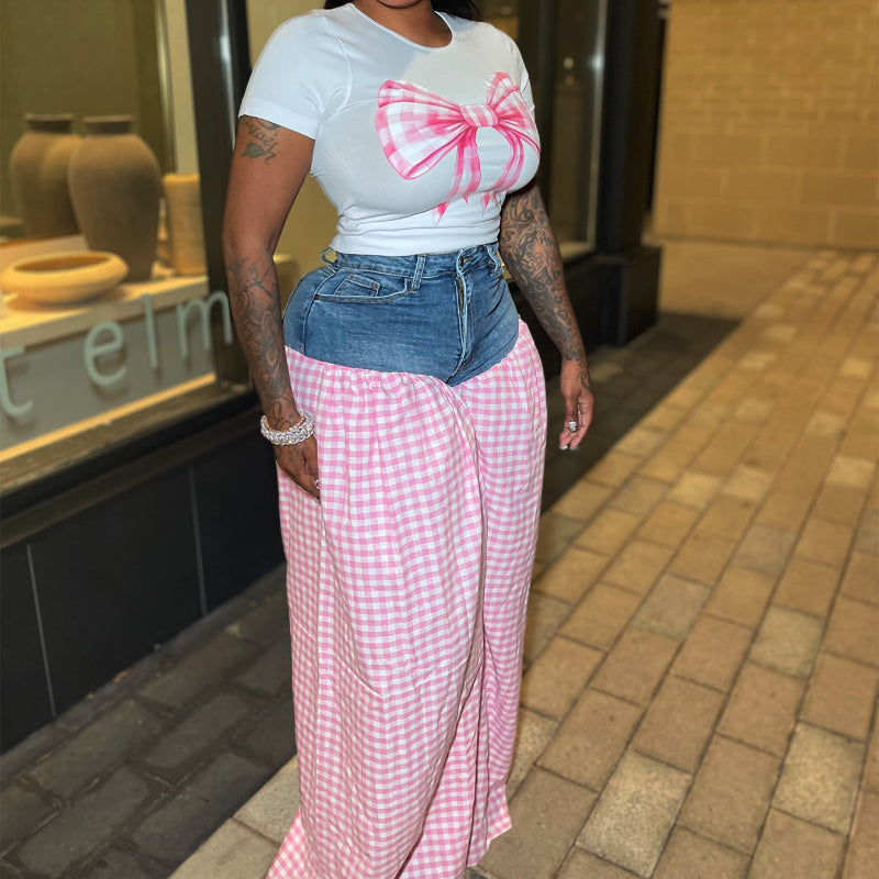 High-Waisted Loose Wide-Leg Pants