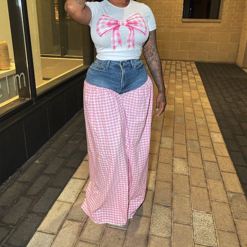 High-Waisted Loose Wide-Leg Pants