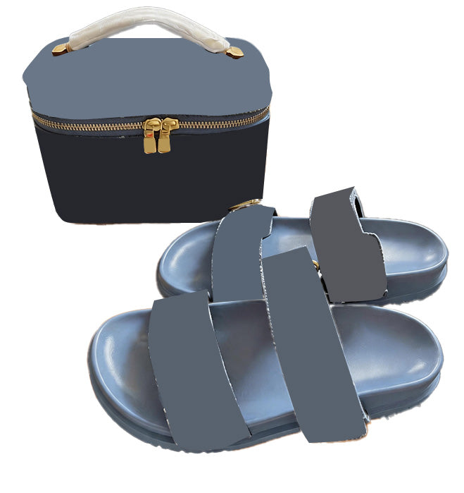 Blue Bag and Sandals